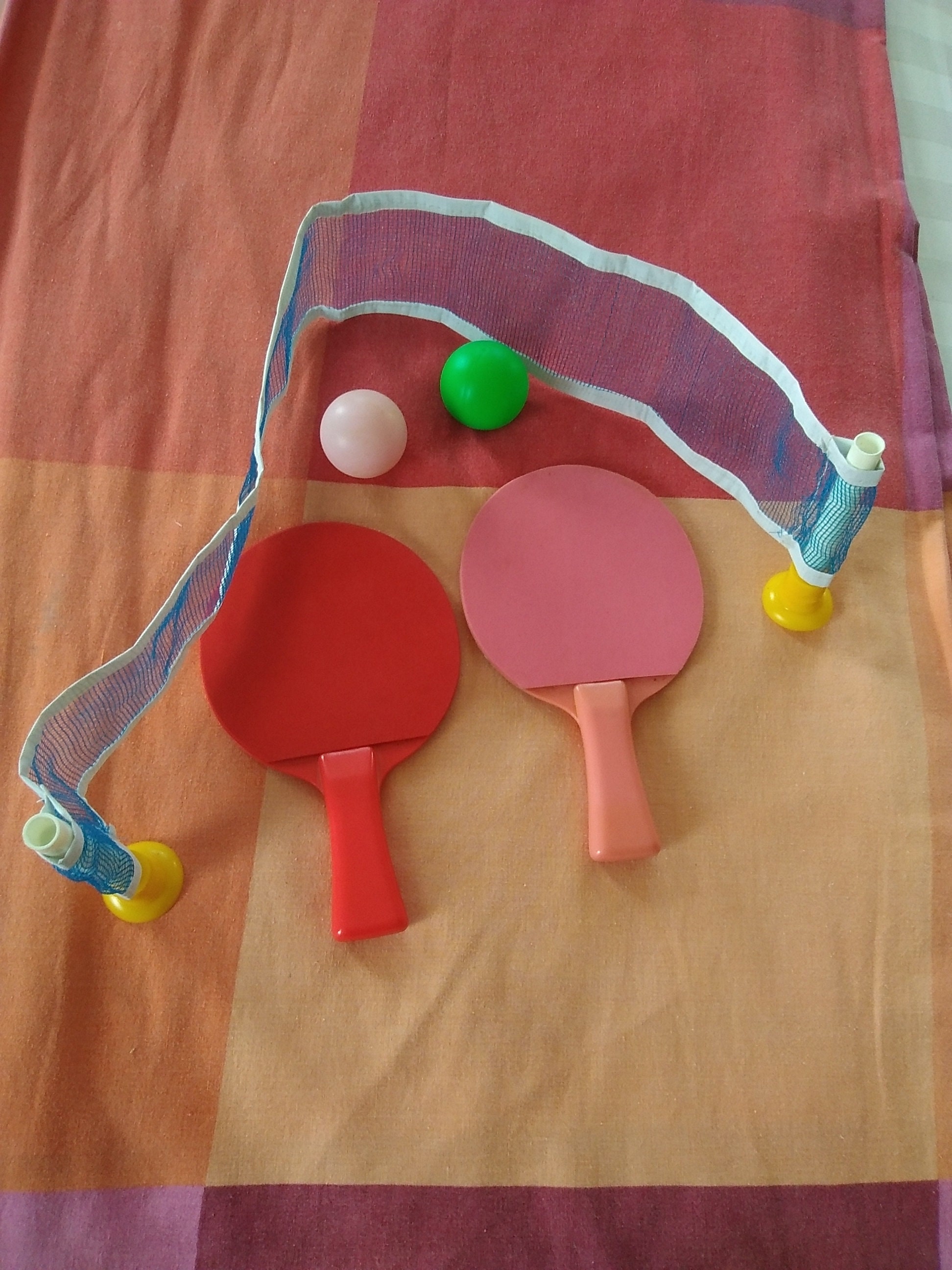 ハローキティ ヴィンテージ 卓球ラケットセット ボール2個 ネット付き