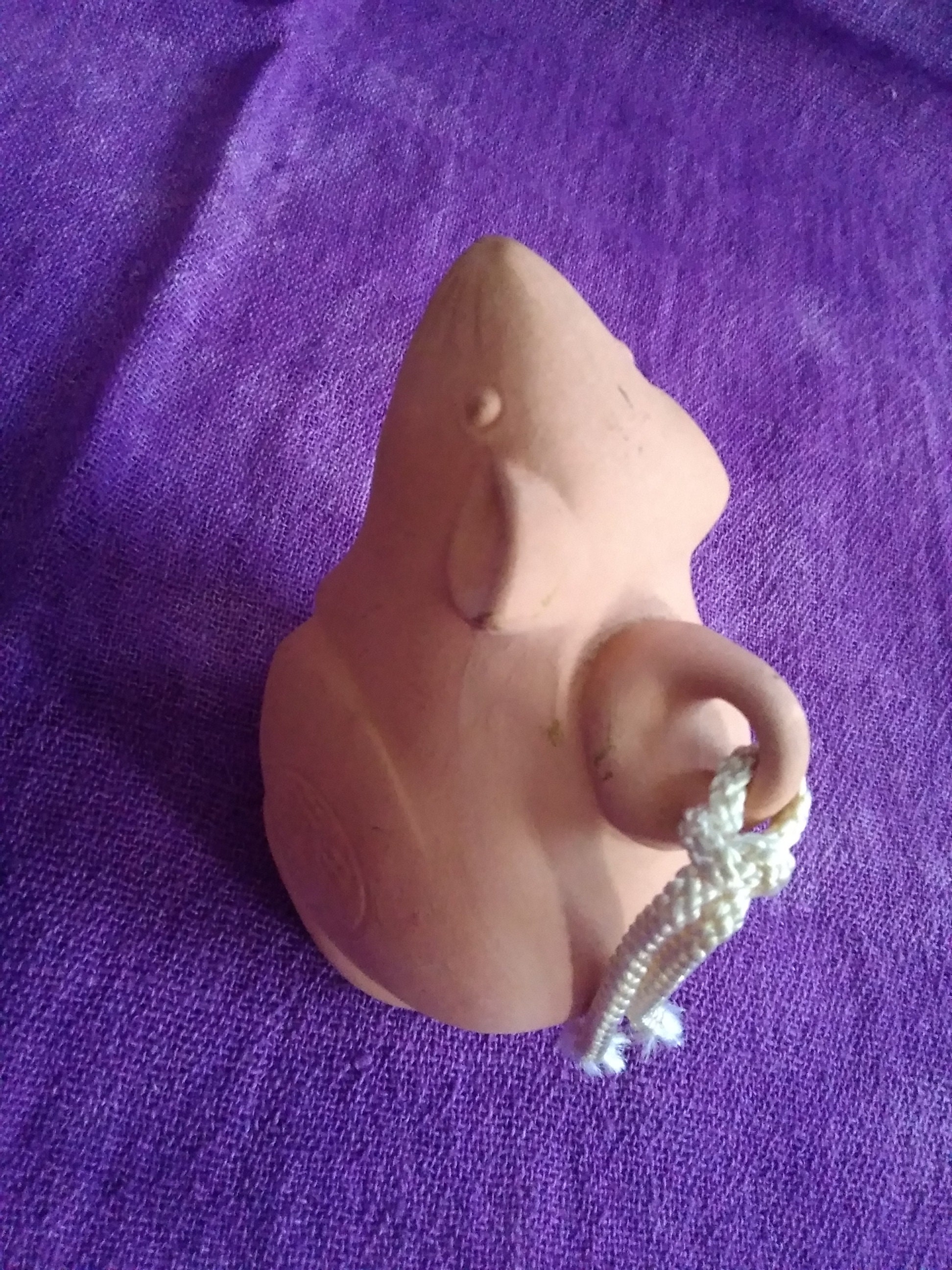 Clay Mouse Bell Rat Japanese Vintage Ceramic Animal Figure Dorei ...
