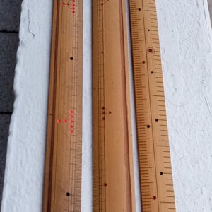 Holz Vintage Lineale japanischer Holzregelsatz Messwerkzeug Japan
