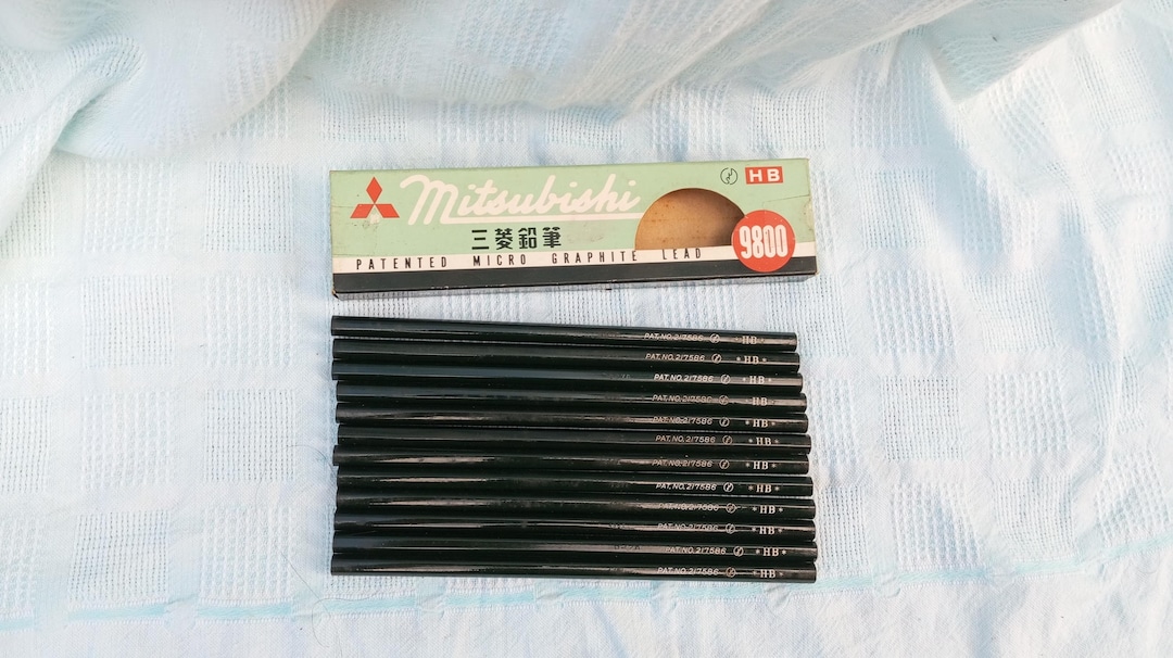 ヴィンテージ鉛筆 三菱 箱入り 12本入り HB鉛筆 日本製 - Etsy 日本