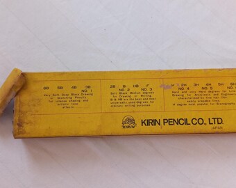 鉛筆 ヴィンテージ キリン 鉛筆 12本入り 箱入り 1ダース グレード2 H