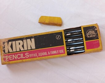 鉛筆 ヴィンテージ キリン 鉛筆 12本入り 箱入り 1ダース グレード2 H