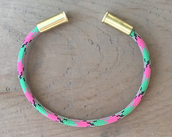 BRZN Watermelon Camo Recycled Bullet Casing Bracelet
