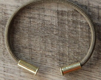 BRZN Recycled .22lr Bullet Casing Brown 550 Paracord Bracelet