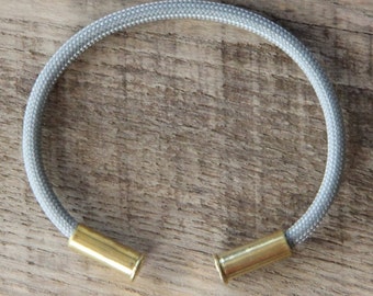 BRZN Recycling .22 Bullet Gehäuse grau 550 Paracord Bracelet