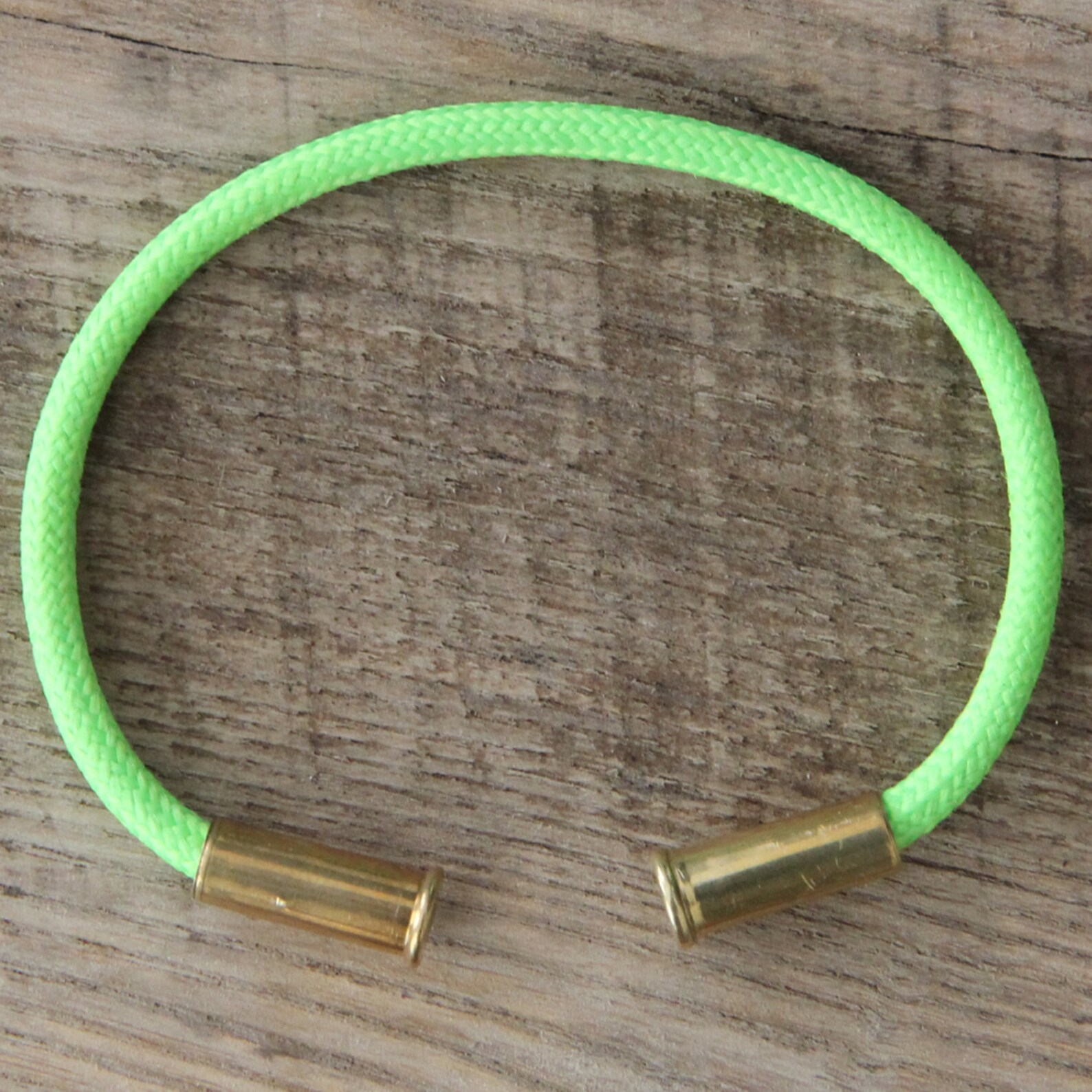 Bullet Casing Bracelet Electric Lime 550 Paracord BRZN Etsy