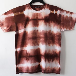 Men's Tie Dyed Brown T Shirt L/brown Tie Dye - Etsy