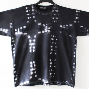 Men&#39;s tie dyed t shirt XL/black shibori XL t shirt