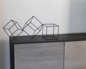 Metal Sculpture Abstract Art Modern Retro Simple Table Decor Contemporary Geometric Mid Century by Petrykowski Artworks