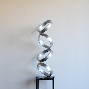 Mid Century Modern Metal Sculpture Art Abstract Simple Contemporary Decor Modernist by Petrykowski Artworks
