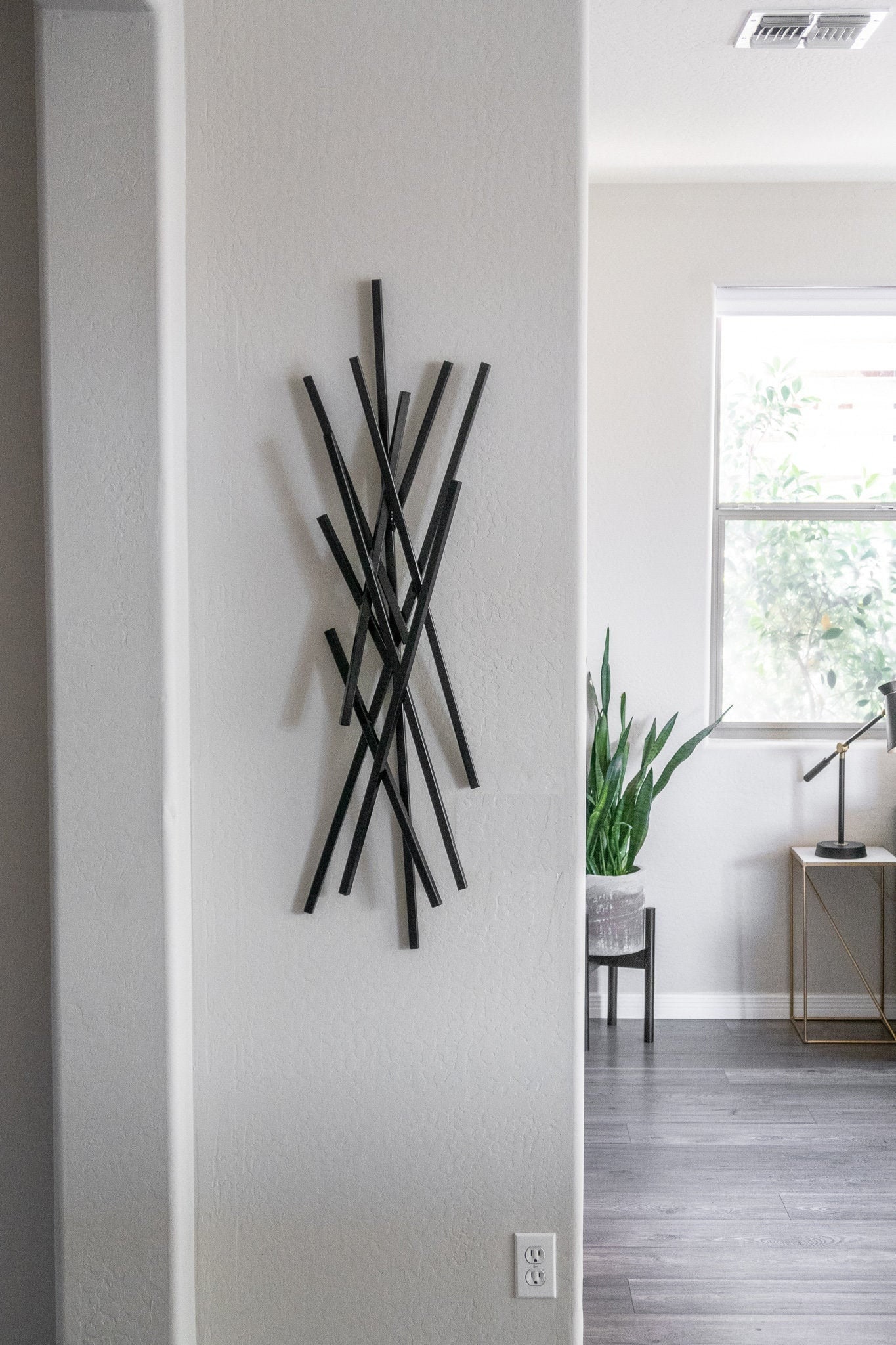 Black Metal Sculpture Brutalist Abstract Art Modern Wall Hanging Decor Contemporary Mid Century Modernist 50s 60s by Petrykowski Artworks