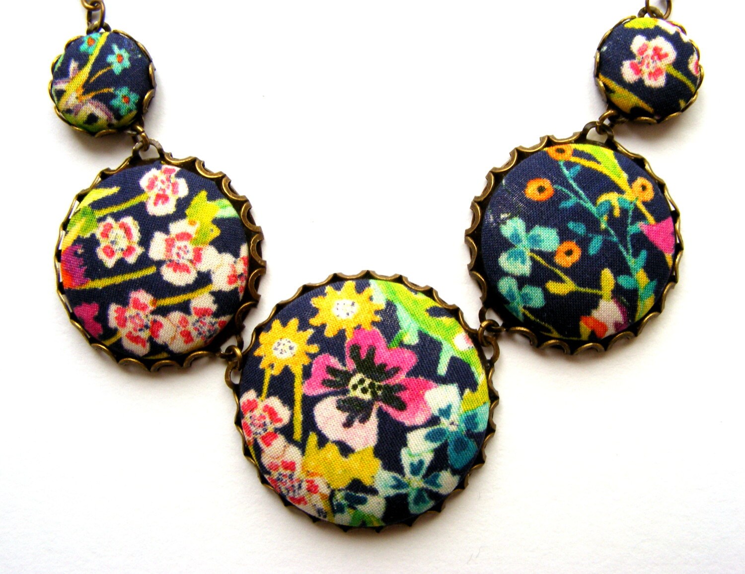 Liberty of London Fabric Bead Necklace 