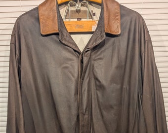 Vintage Mc Kenzie Tribe Leather Jacket, Size Large