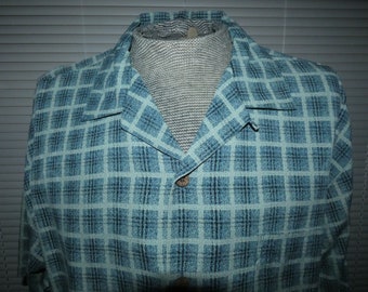 Vintage Large Tommy Bahama Mens Hawaiian Camp Shirt, 100% Silk