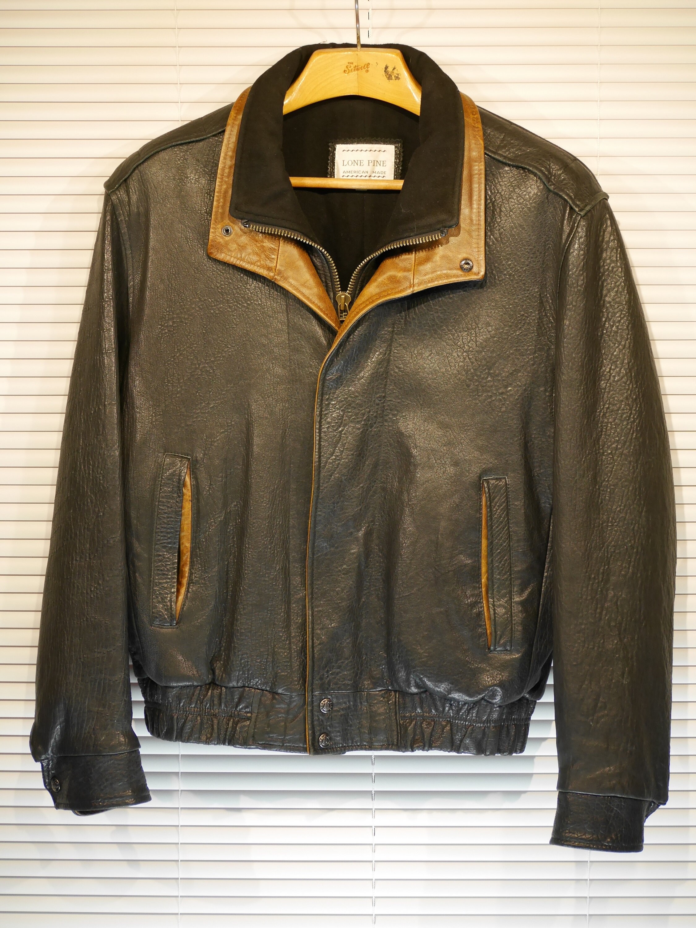 bison leather coat