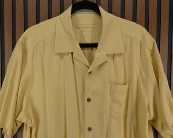 Vintage medium Tommy Bahama Hawaiian Camp-shirt heren, 100% zijde
