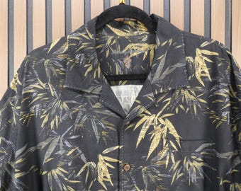 Camisa hawaiana vintage para hombre Tommy Bahama, talla XL, 100% seda.