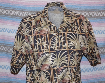 Vintage Mens Tori Richard Hawaiian Shirt, Small, 100% Lawn Cotton