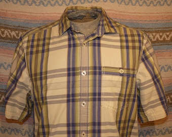 Vintage Medium Tommy Bahama Mens Hawaiian Camp Shirt, 100% Cotton