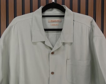Vintage XXL Tommy Bahama Men's Hawaiian Camp Shirt, 100% Silk