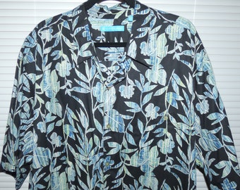 Vintage Men's Tori Richard Hawaiian Shirt, 3XT, 100% Cotton Lawn