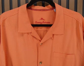 Vintage XL Hawaiian Camp-shirt heren Tommy Bahama, 100% zijde
