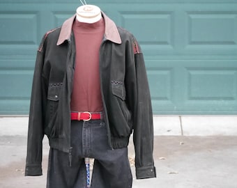 Lone Pine Casual Men's Leather Jacket, Size 44 (XL), Excellent Condition!