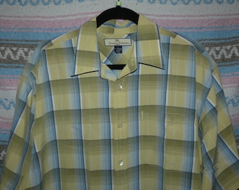 Vintage Large Tommy Bahama Mens Hawaiian Camp Shirt, 100% Tencel