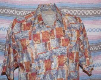 Vintage Men's Tori Richard Hawaiian Shirt, LARGE, 100% Cotton Lawn