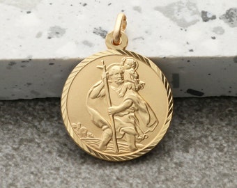 9ct Rolled Gold St Christopher Pendant 