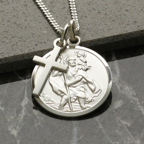 Sterling Silver St Christopher Medal 