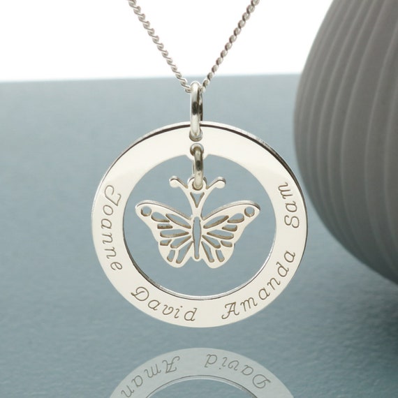 Sterling Silver Small Paisley Butterfly Pendant - Me&Ro