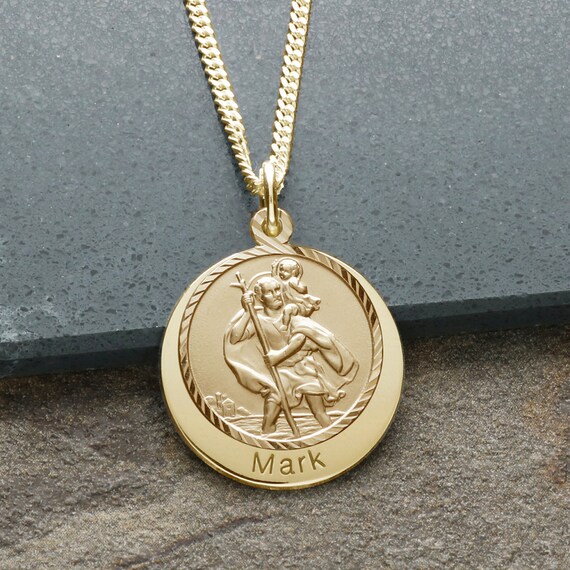 9ct Gold St Christopher \u0026 Traveller's 