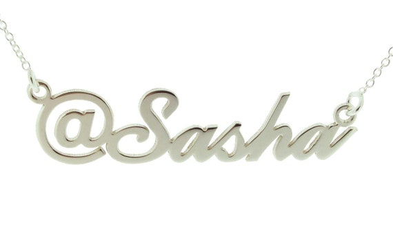 twitter Carrie Style Name Necklace - Etsy