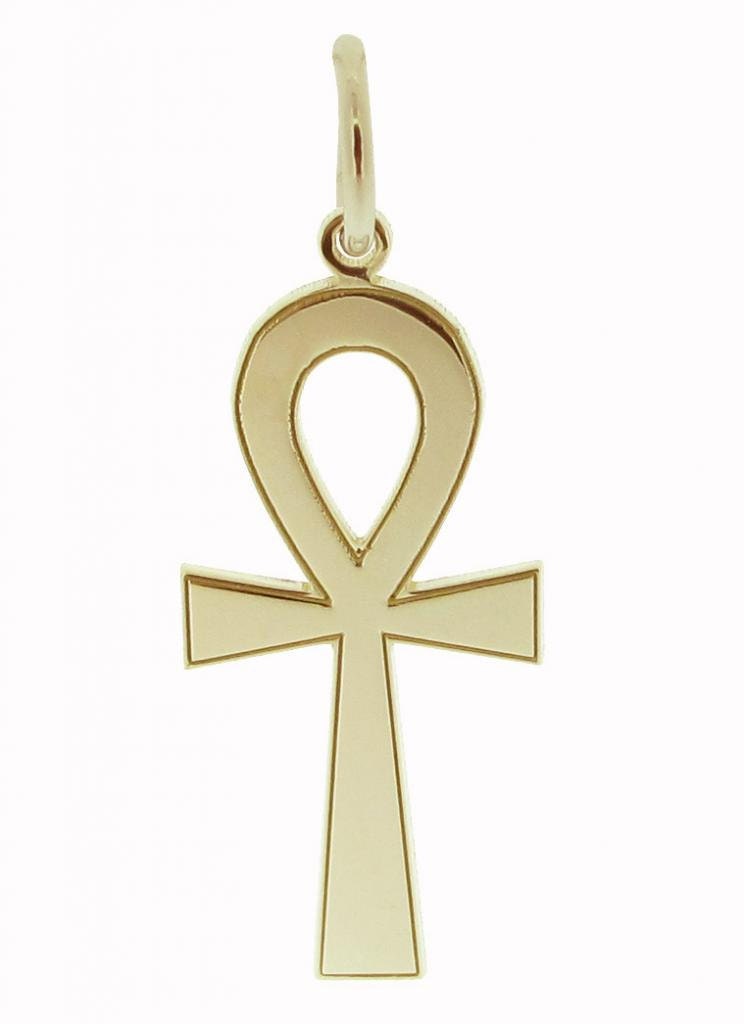 9ct Gold Plated Egyptian Ankh Pendant 