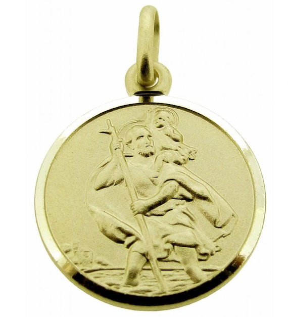 Star St Saint Christophe M/édaille Charme m/édaillon pendentif or//argent finition