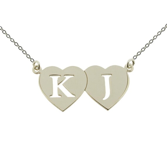 2 initial heart necklace deals