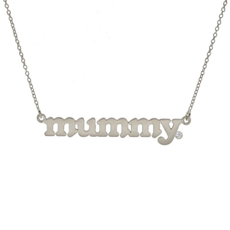 mummy necklace silver