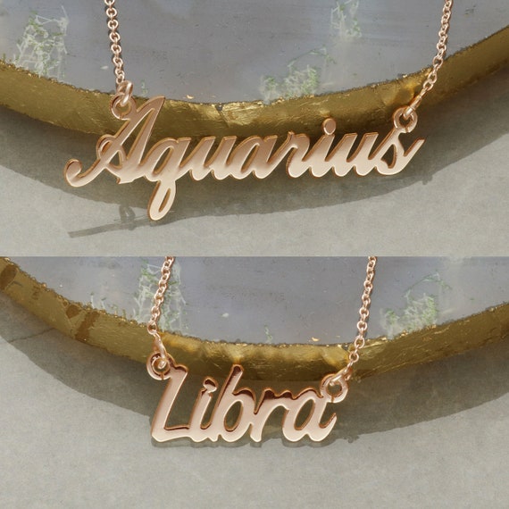 9ct rose gold name cheap necklace