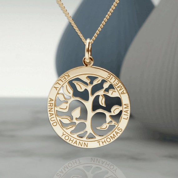 9ct Gold Tree of Life Pendant & Chain