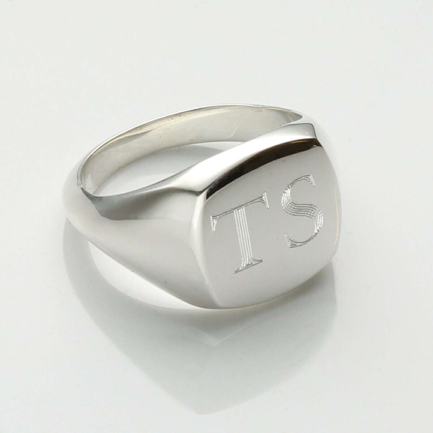 Top Seller ~ Monogram Sterling Silver Signet Ring from HandPicked