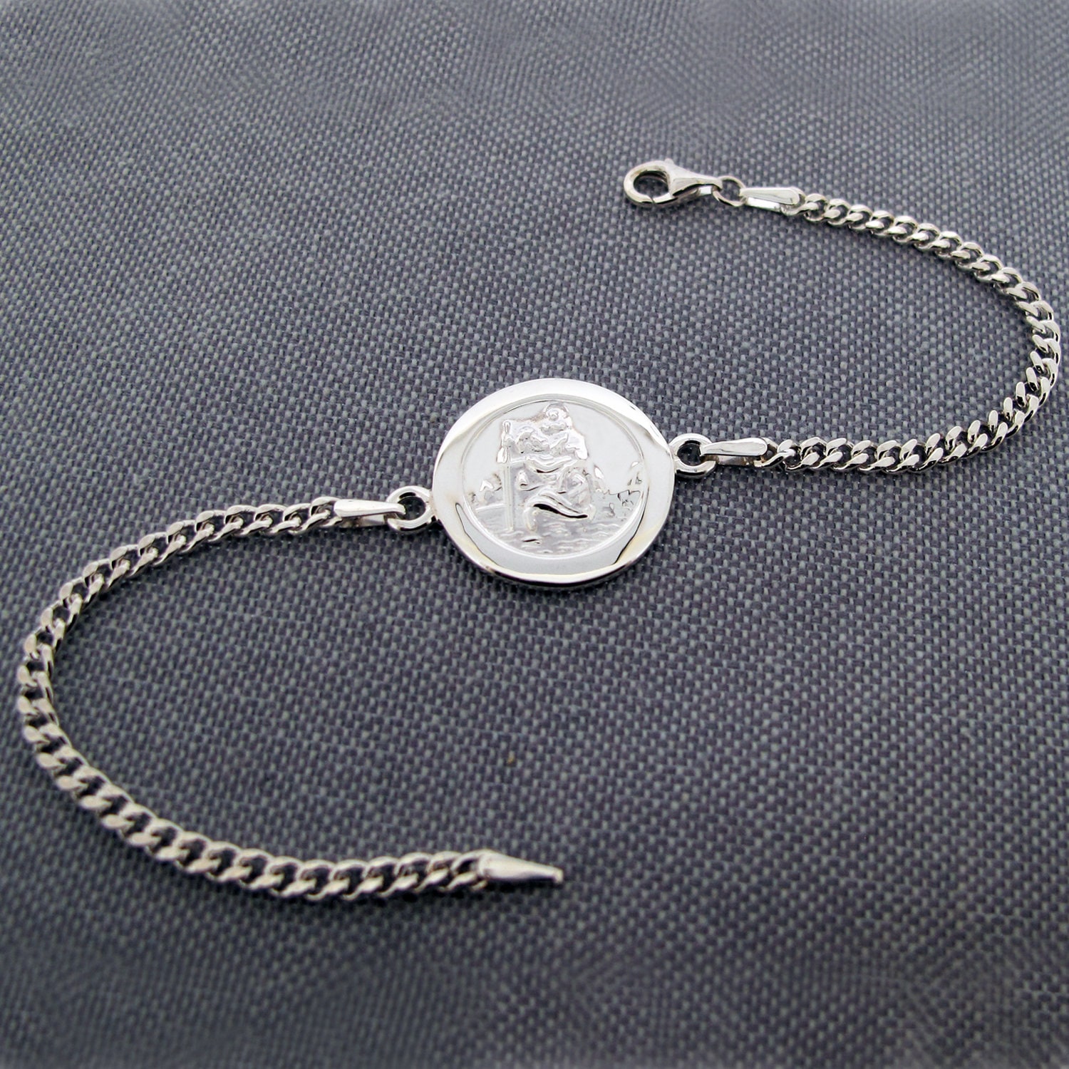 St Christopher Silver Bracelet