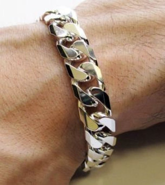 2 oz online mens gold bracelet