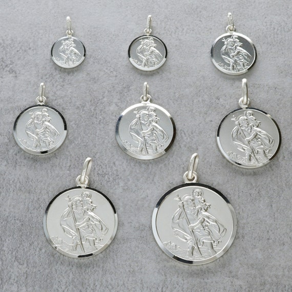 Sterling silver St Christopher Pendant Sterling silver St Christopher Pendant