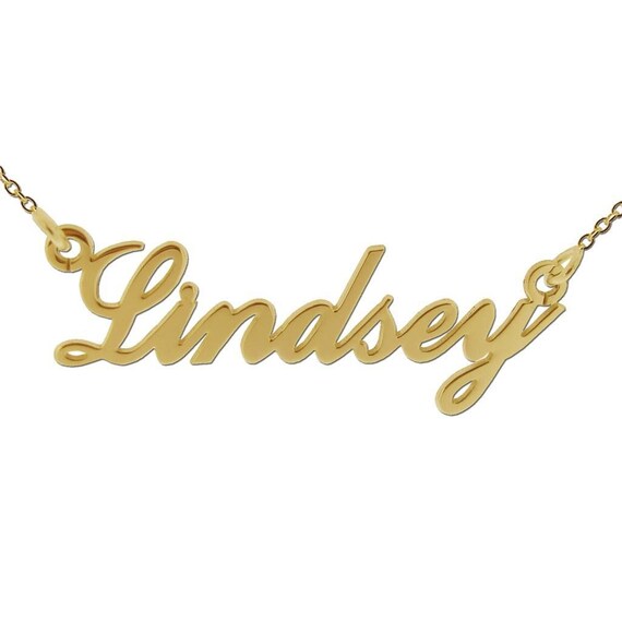 9ct gold shop name chain