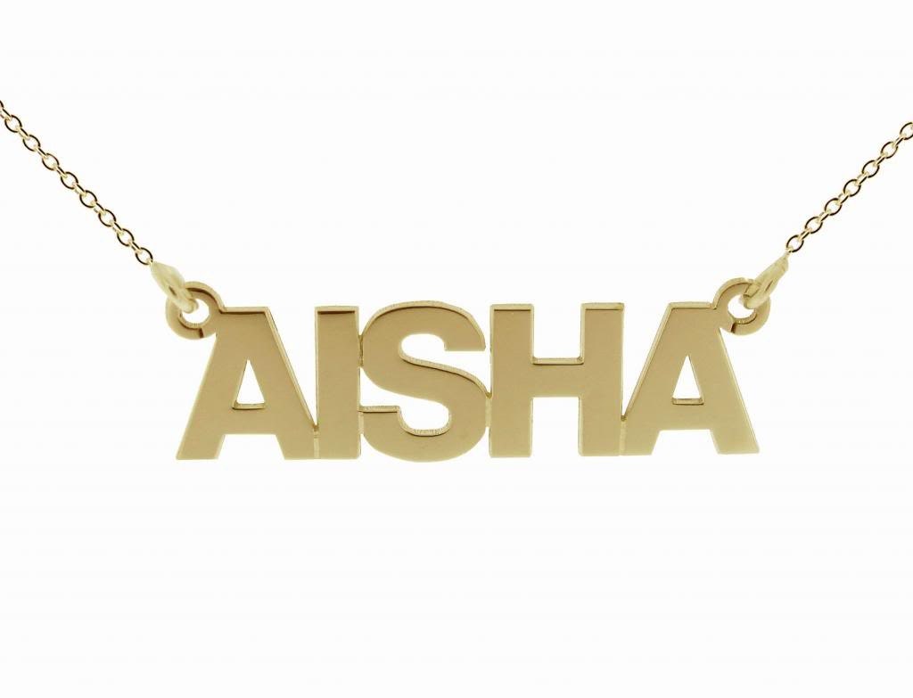 9ct Gold Capital Letter Name Necklace 