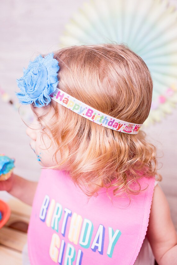 Happy Birthday headband baby headband toddler headband girls Etsy