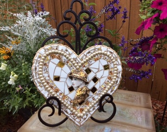 Mosaic Wooden Heart (#115)