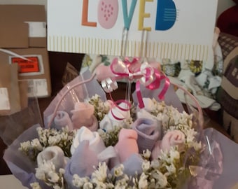 Baby Sock Rose bouquets