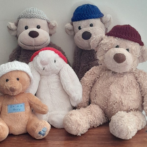 Hat for Small Medium Jellycat, Small Teddy Bear such as Steiff, Beanie or Plushies